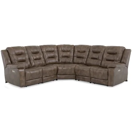 Power Reclining Sectional with Power Headrests